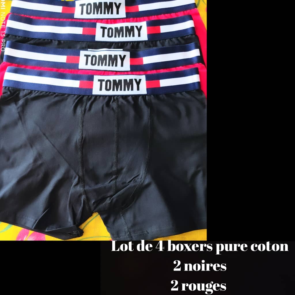 Boxers Tommy Hilfiger Lot de 4pcs(dispo en taille XL)