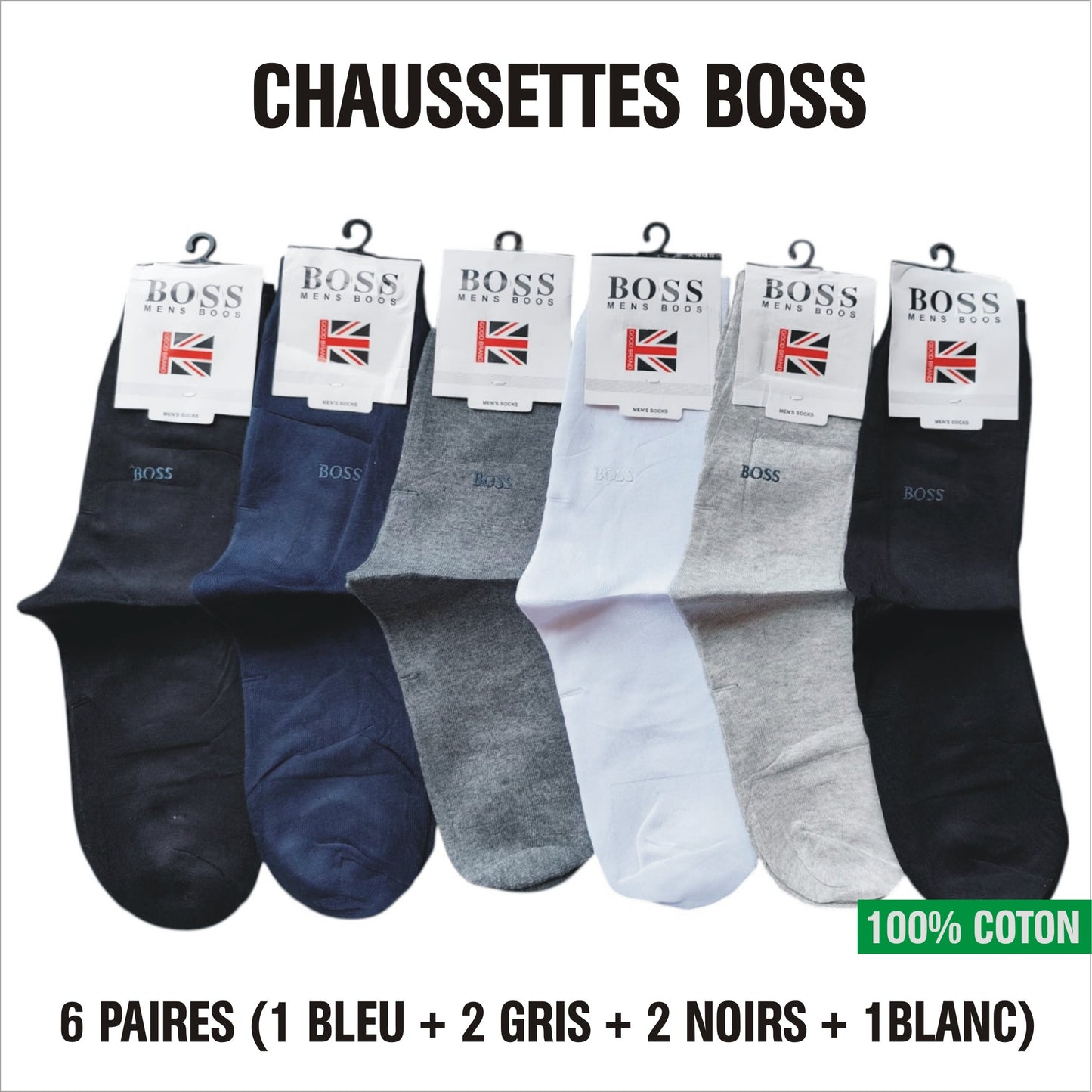 Chaussettes Boss (Lot de 06 paires)