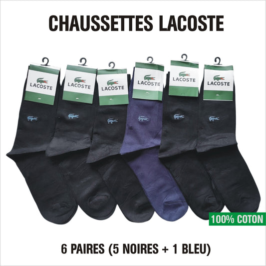 Chaussettes Lacoste (Lot de 06 paires)